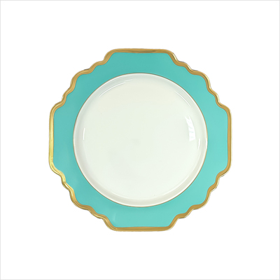 Teller flach 21cm _Sunflower türkis__top